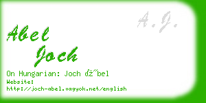 abel joch business card